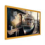 Rustic Port With A Fishing Boat IV