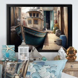 Rustic Port With A Fishing Boat VI