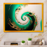 Green And Gold Crashing Waves II