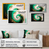 Green And Gold Crashing Waves II