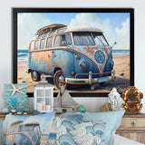 70S Surfing Van At The Beach III