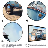 70S Surfing Van At The Beach III