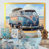 70S Surfing Van At The Beach III