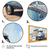 70S Surfing Van At The Beach III