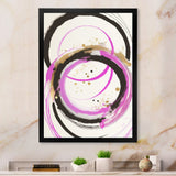 Pink And Gold Liquid Art