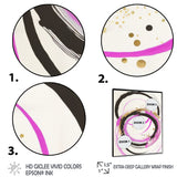 Pink And Gold Liquid Art