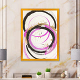 Pink And Gold Liquid Art