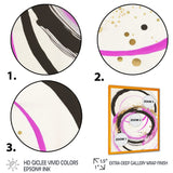 Pink And Gold Liquid Art