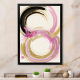 Pink And Gold Curves IV