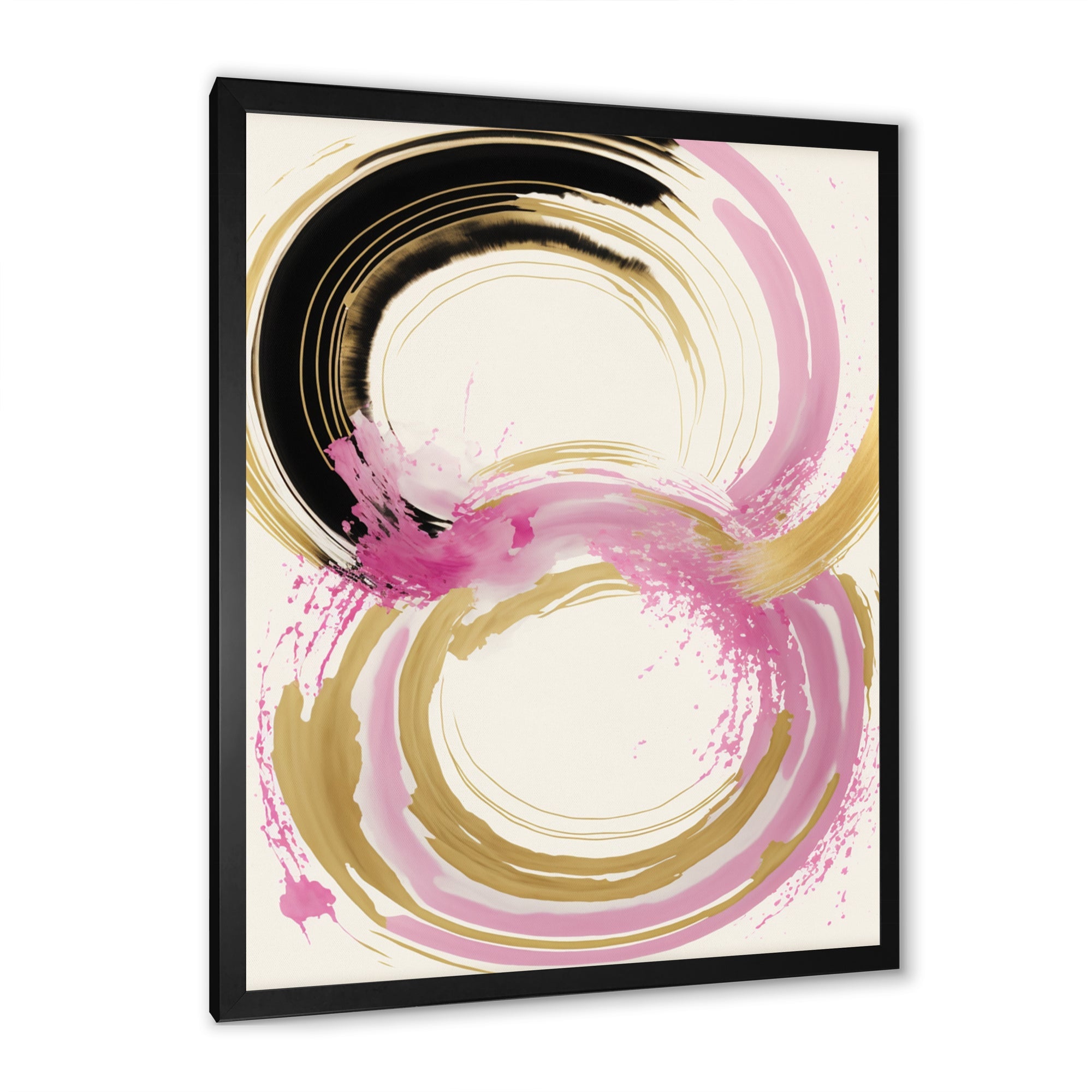 Pink And Gold Curves IV
