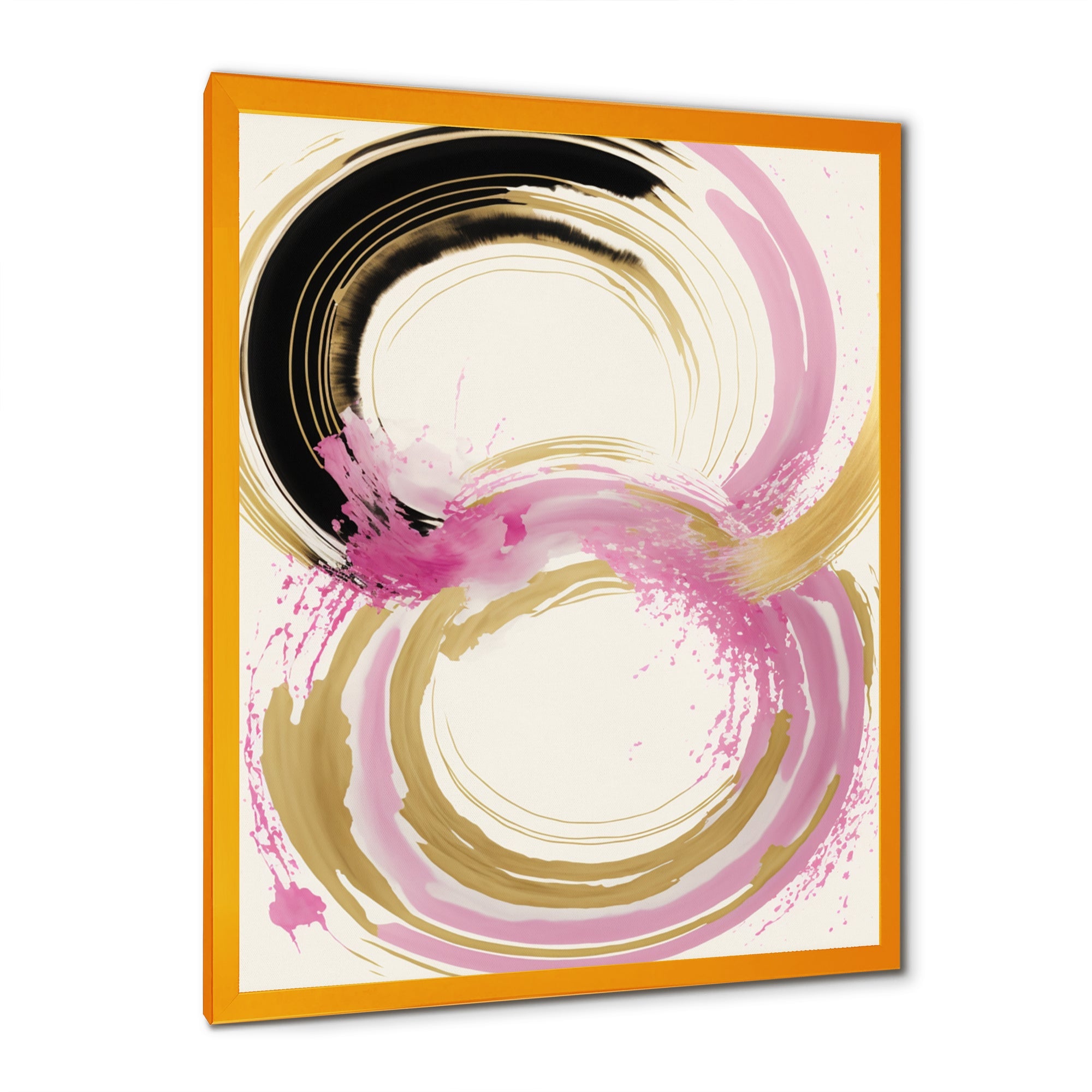 Pink And Gold Curves IV
