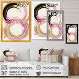 Pink And Gold Curves IV