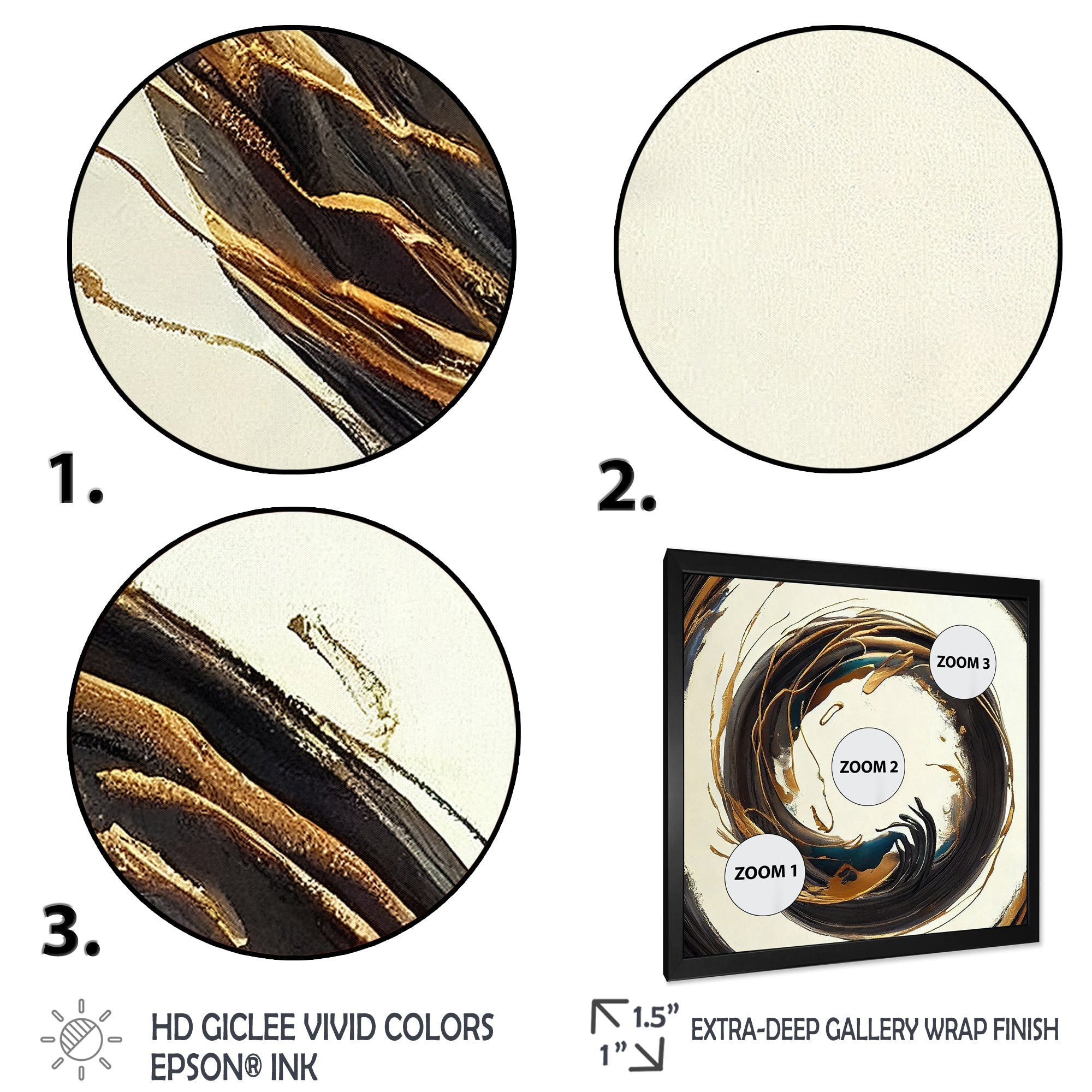 Gold Glamour Circle 1 II