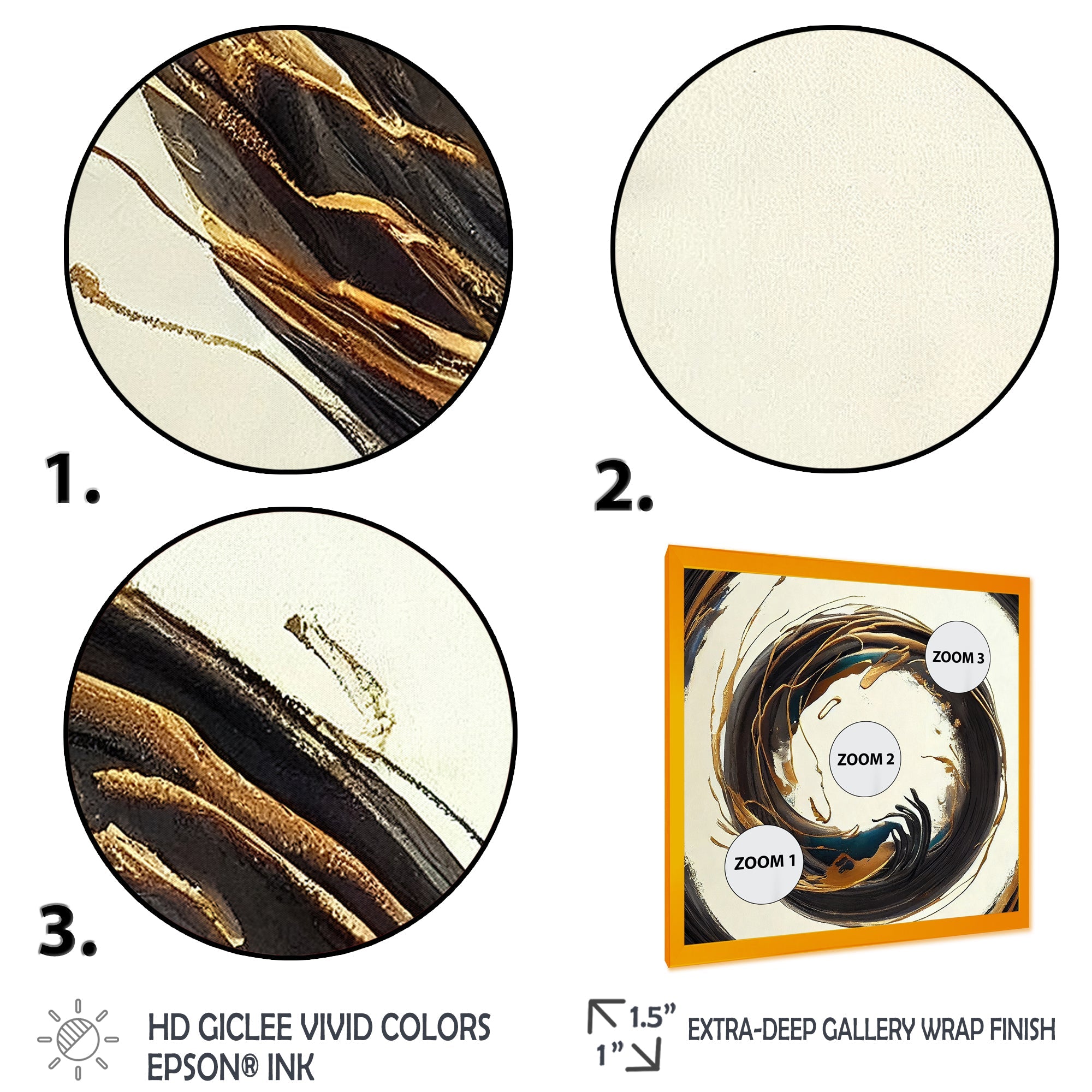 Gold Glamour Circle 1 II