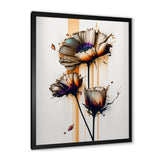 Orange Daisy Flower On Abstract Fusion I