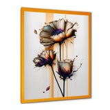 Orange Daisy Flower On Abstract Fusion I