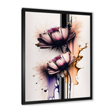 Pink Daisy Flower On Abstract Fusion I