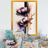 Pink Daisy Flower On Abstract Fusion I