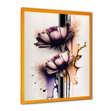 Pink Daisy Flower On Abstract Fusion I