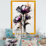 Pink Daisy Flower On Abstract Fusion III