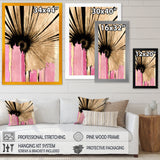 Pink Gerbera Flower On Abstract Fusion I