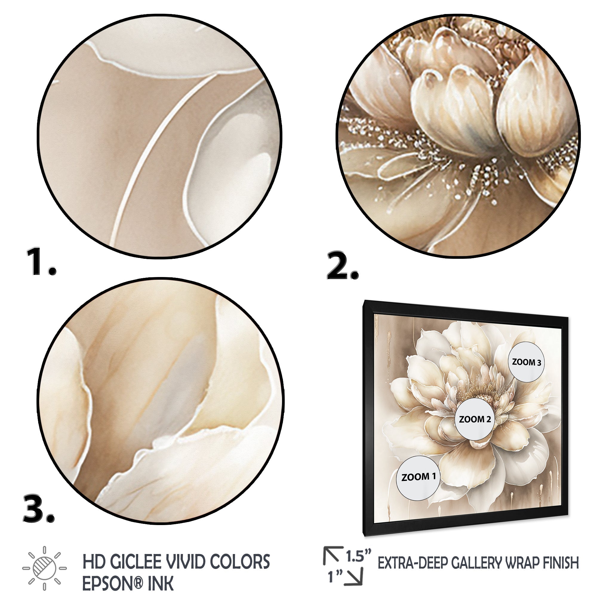 Single Beige Flower II