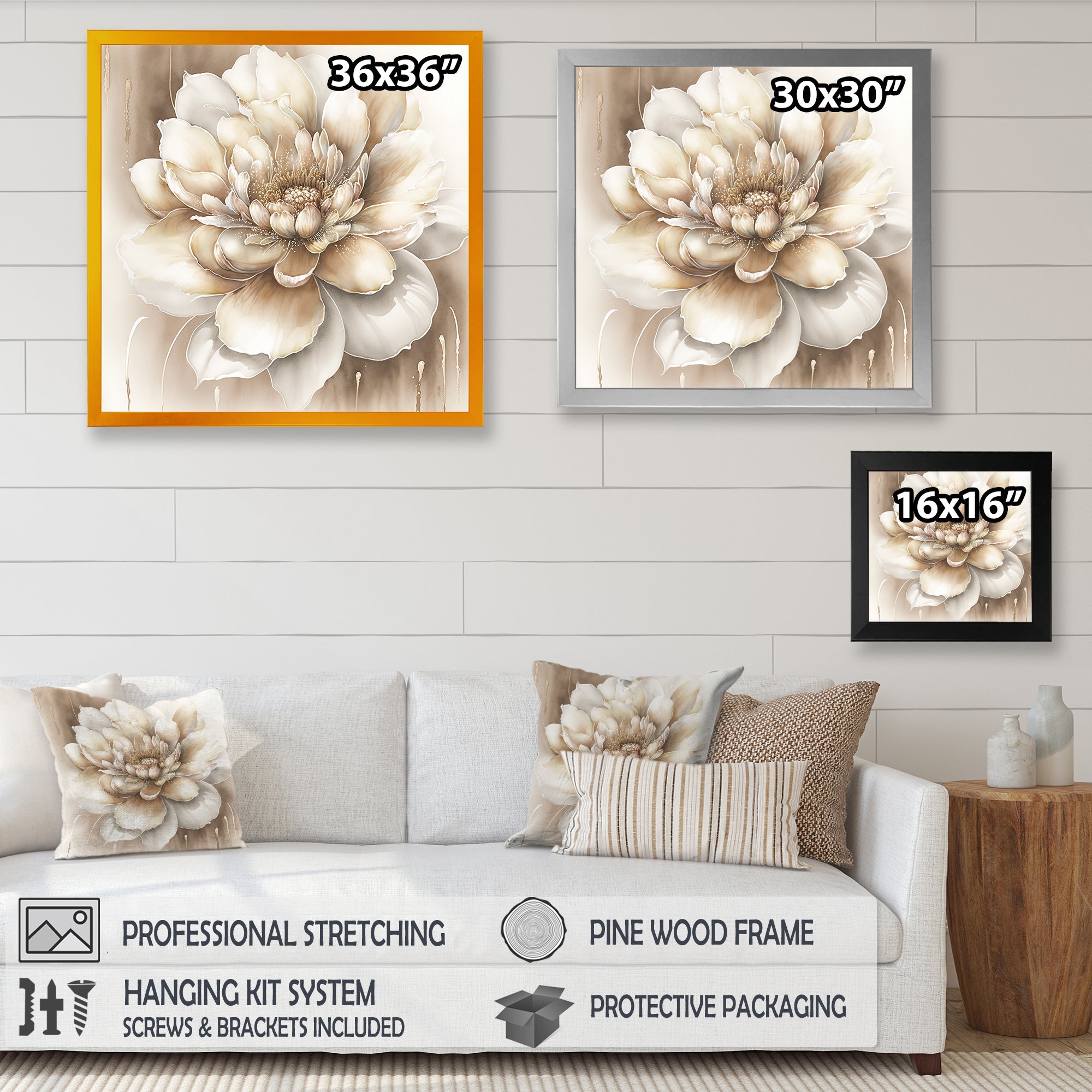 Single Beige Flower II