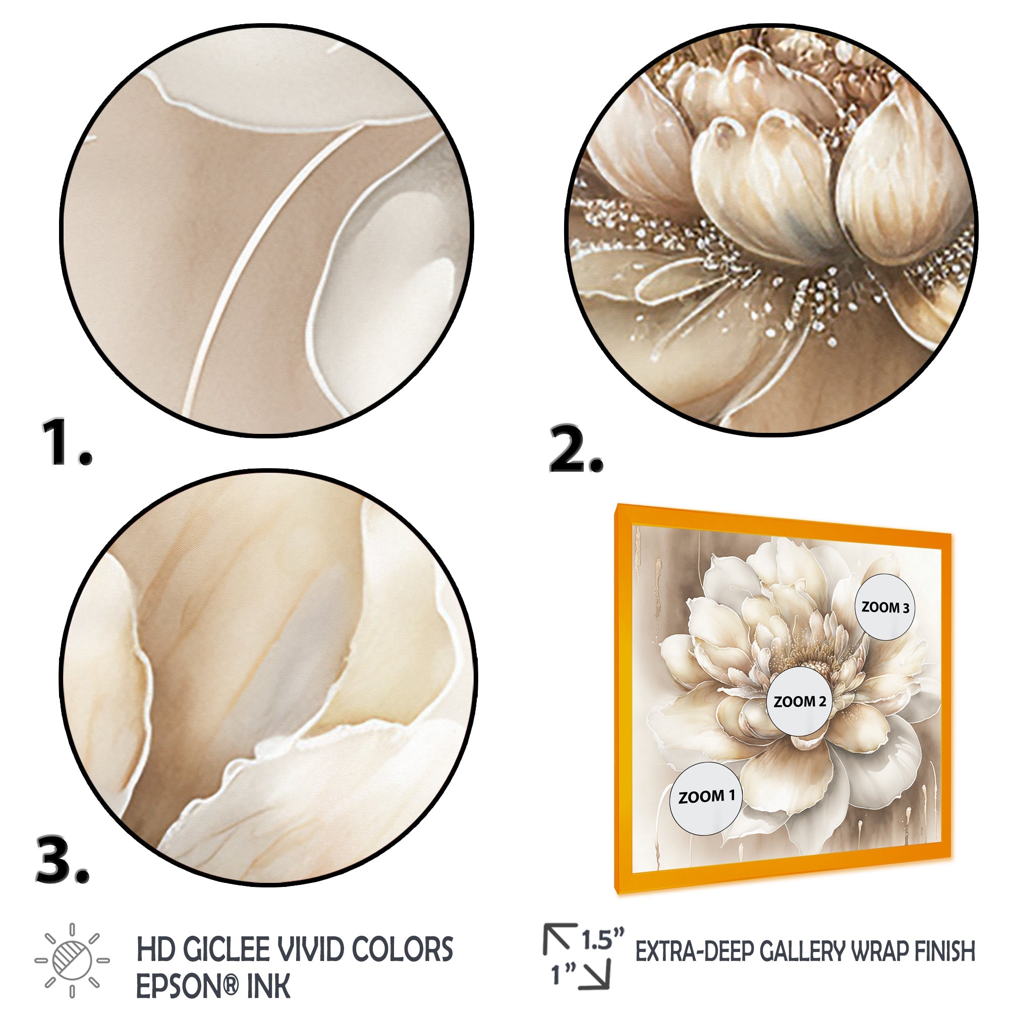 Single Beige Flower II