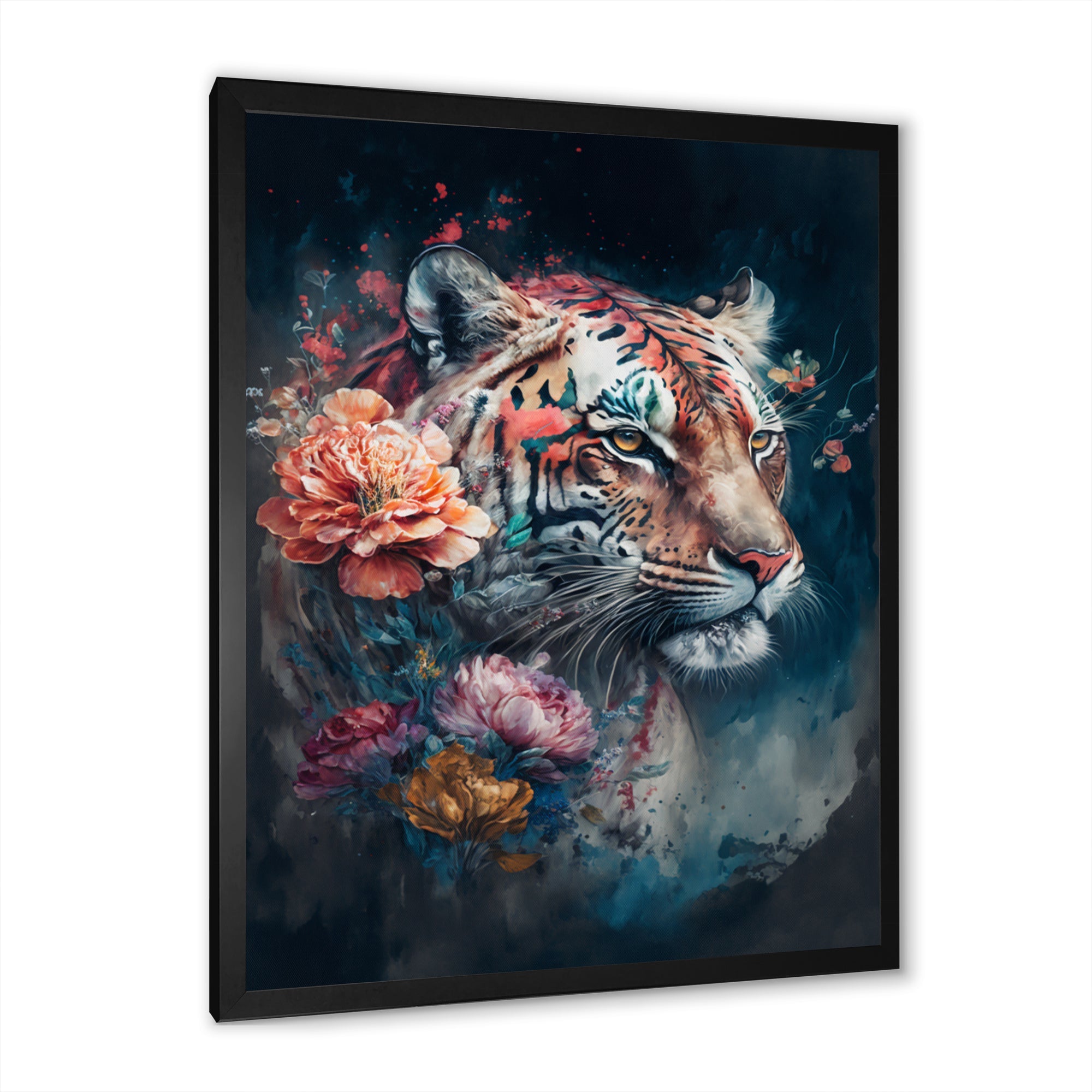 Cute Tiger Floral Art II