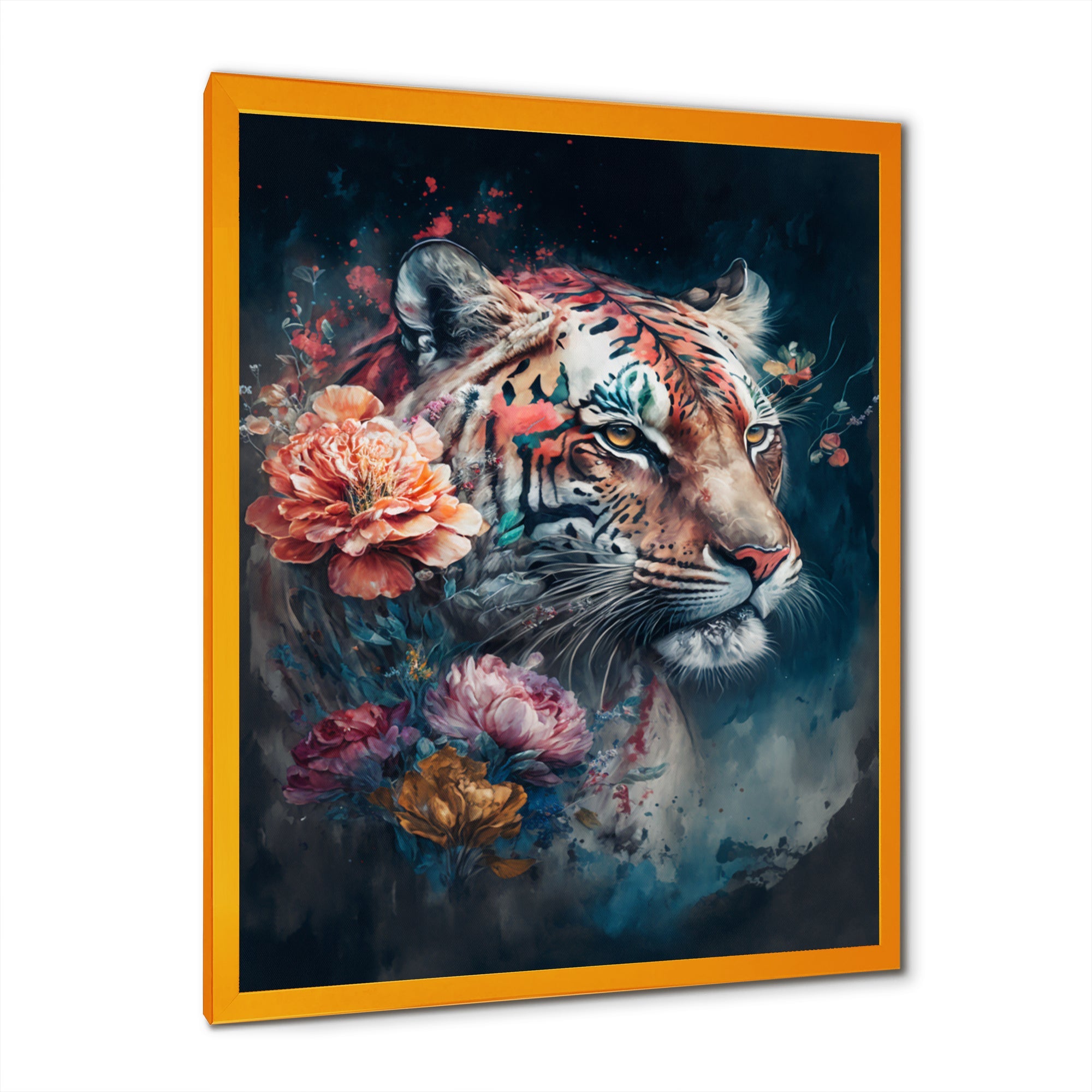 Cute Tiger Floral Art II