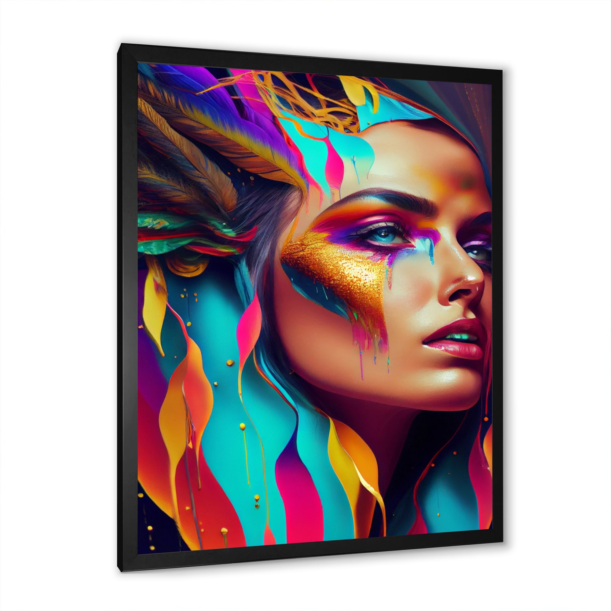 Avant Garde Feather Sensual Portrait II