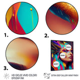 Avant Garde Feather Sensual Portrait II