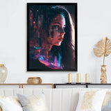 Double Exposure Woman Portrait Sci-Fi I