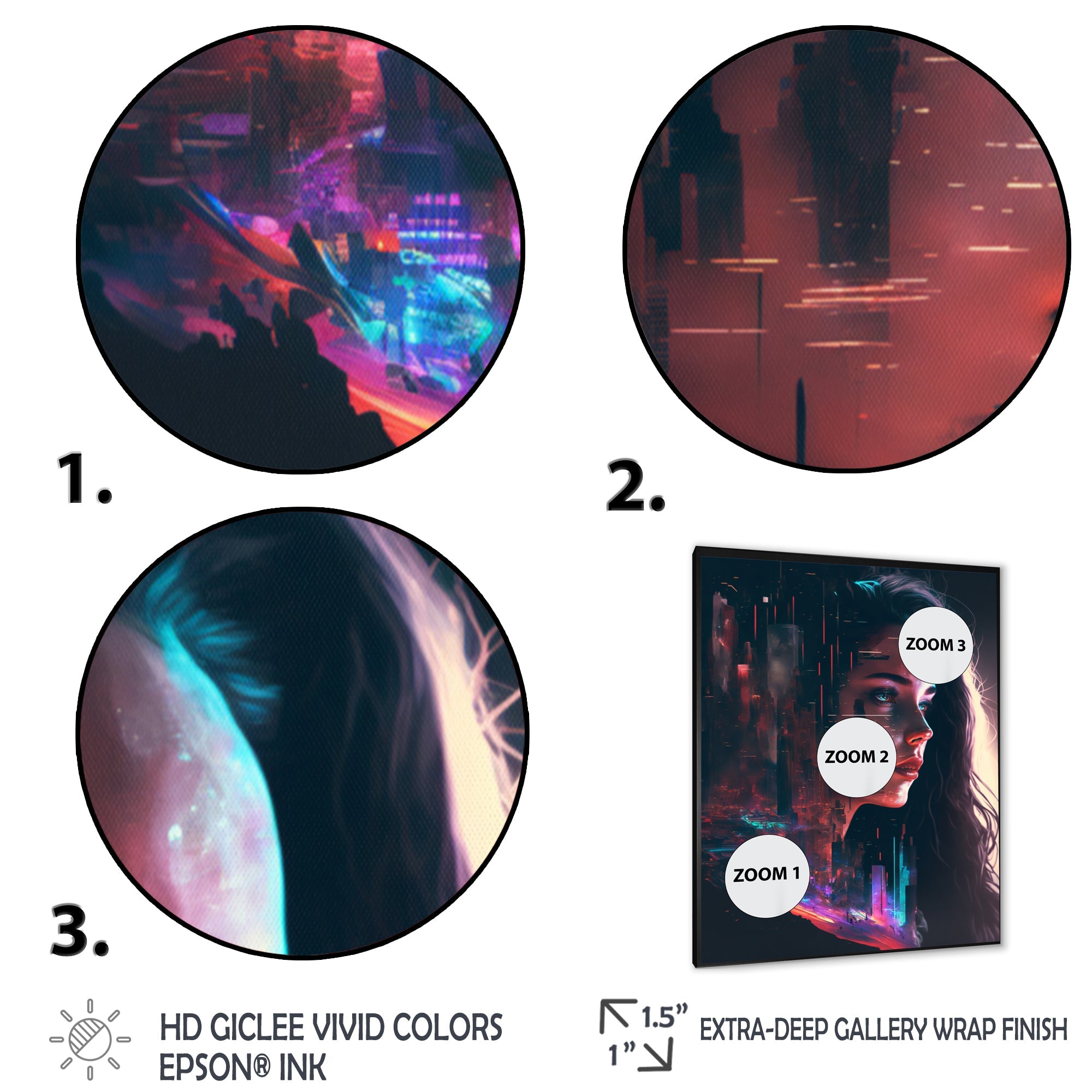 Double Exposure Woman Portrait Sci-Fi I