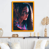 Double Exposure Woman Portrait Sci-Fi I