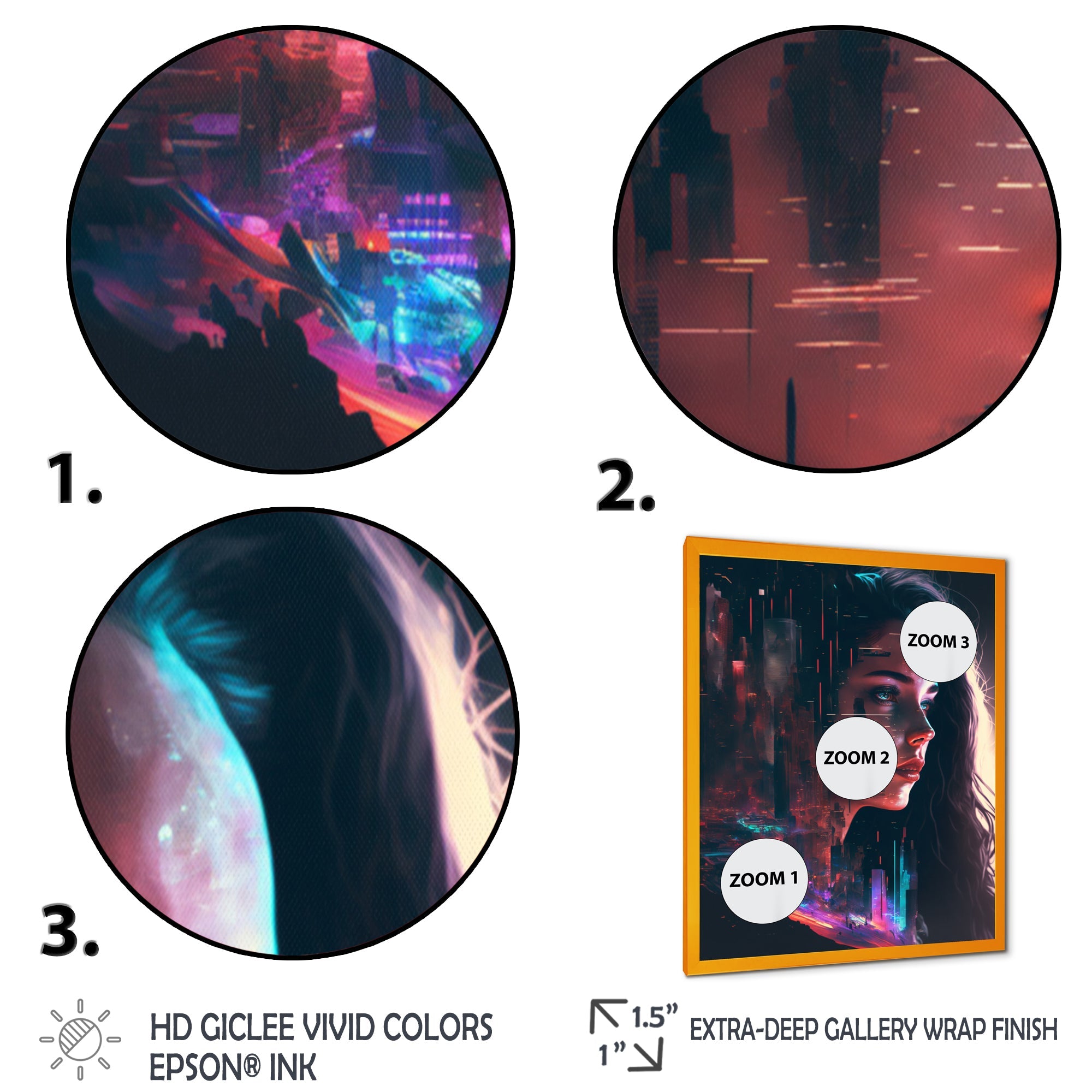 Double Exposure Woman Portrait Sci-Fi I