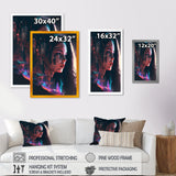 Double Exposure Woman Portrait Sci-Fi I