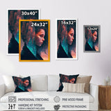 Double Exposure Woman Portrait Sci-Fi III