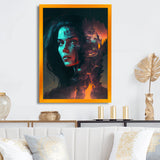 Double Exposure Woman Portrait Sci-Fi IV