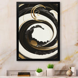 Black, Silver And Gold Blending Swirls VI