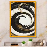 Black, Silver And Gold Blending Swirls VI