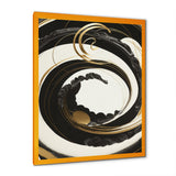 Black, Silver And Gold Blending Swirls VI