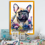 Cute Frenchie Floral Art I