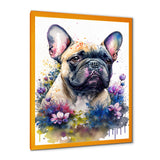 Cute Frenchie Floral Art I