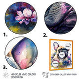 Cute Frenchie Floral Art I