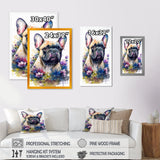 Cute Frenchie Floral Art I