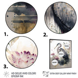 Cute Heron Floral Art III