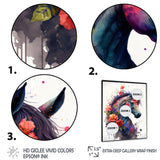 Cute Horse Floral Art I