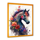 Cute Horse Floral Art I