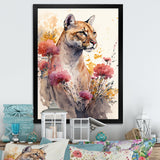 Cute Puma Floral Art III